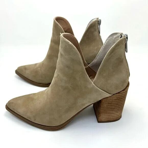 Steve Madden Cedar Tan Suede Women's Ankle Boots - Picture 5 of 5